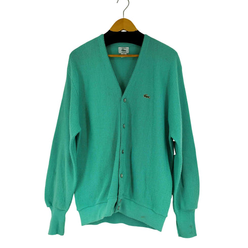 アイゾッドラコステ IZOD LACOSTE 80S MADE IN USA アクリルカーディガン メンズ JPN:XL