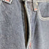 スカルジーンズ SKULL JEANS スカルロゴ刺繍 ストレートデニムパンツ メンズ US:28-29