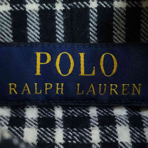 ポロラルフローレン POLO RALPH LAUREN エルボーパッチ ブロックチェック ネルシャツ メンズ