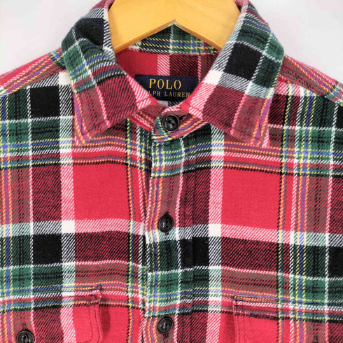 ポロラルフローレン POLO RALPH LAUREN ポニー無し チェック ネルシャツ メンズ