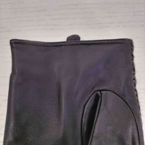 ポロラルフローレン POLO RALPH LAUREN THINSULATE 3M ウールアルパカ レザー 切替 グローブ メンズ M/M