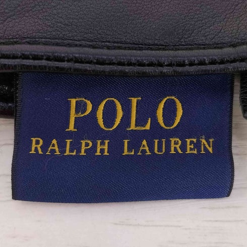ポロラルフローレン POLO RALPH LAUREN THINSULATE 3M ウールアルパカ レザー 切替 グローブ メンズ M/M