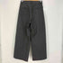Nothingnoth Diagonal pleats wide dark trouser メンズ 1