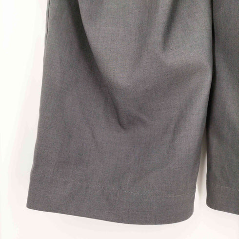 Nothingnoth Diagonal pleats wide dark trouser メンズ 1