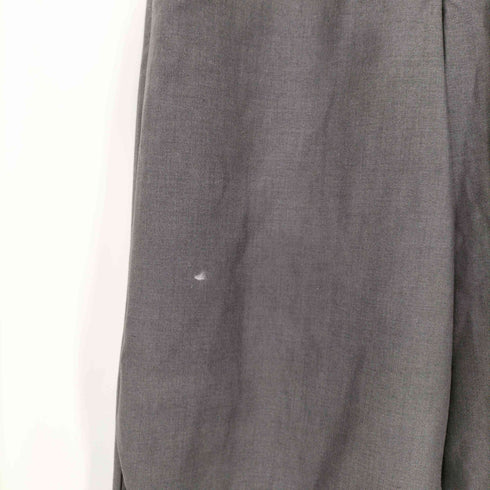Nothingnoth Diagonal pleats wide dark trouser メンズ 1