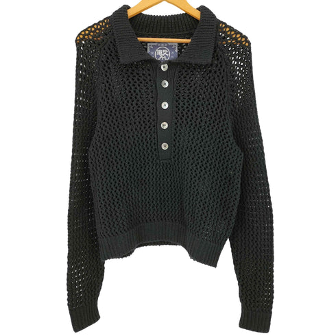 GEN IZAWA See-through Cotton Knit Polo メンズ FREE