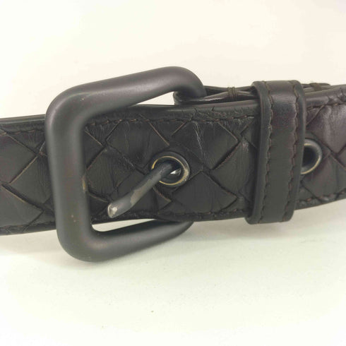 ボッテガヴェネタ BOTTEGA VENETA イントレチャートレザーベルト メンズ 95cm