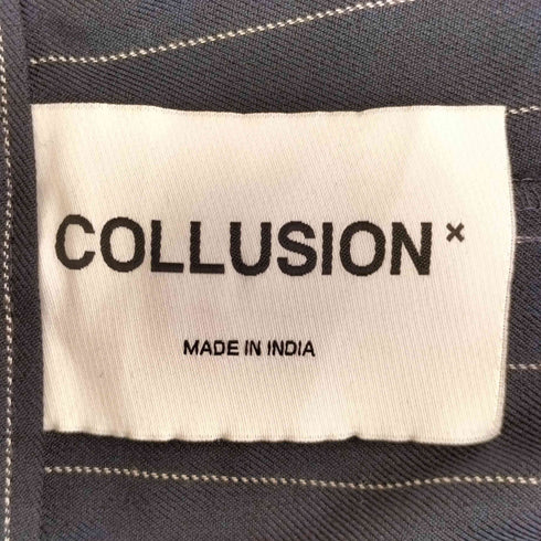 COLLUSION ピンストライプ ワイドバギースラックス メンズ W32 L30