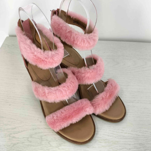 アグ UGG DEL REY FLUFF HEEL デル レイ フラッフ ヒール サンダル レディース 25