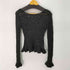 クラネ CLANE 25SS BOAT NECK CROCHET KNIT TOPS レディース JPN:2