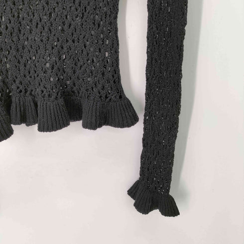 クラネ CLANE 25SS BOAT NECK CROCHET KNIT TOPS レディース JPN:2