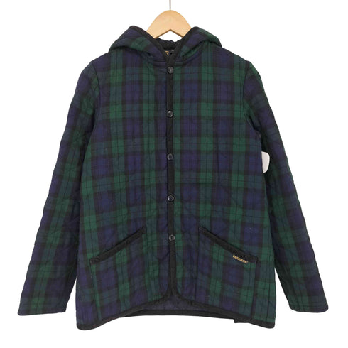 ラベンハム LAVENHAM ブラックウォッチ フーデッド キルティングジャケット メンズ US:38