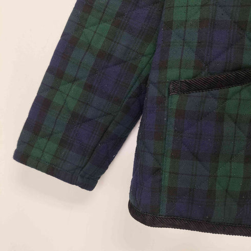 ラベンハム LAVENHAM ブラックウォッチ フーデッド キルティングジャケット メンズ US:38
