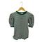 ロバートミラー ROBERT P.MILLER POOFY TOPS コットン ボーダー パフスリーブ 半袖トップス レディース S