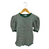 ロバートミラー ROBERT P.MILLER POOFY TOPS コットン ボーダー パフスリーブ 半袖トップス レディース S