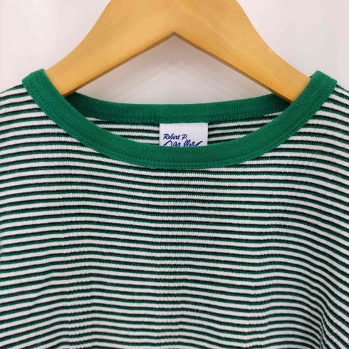ロバートミラー ROBERT P.MILLER POOFY TOPS コットン ボーダー パフスリーブ 半袖トップス レディース S