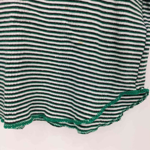 ロバートミラー ROBERT P.MILLER POOFY TOPS コットン ボーダー パフスリーブ 半袖トップス レディース S