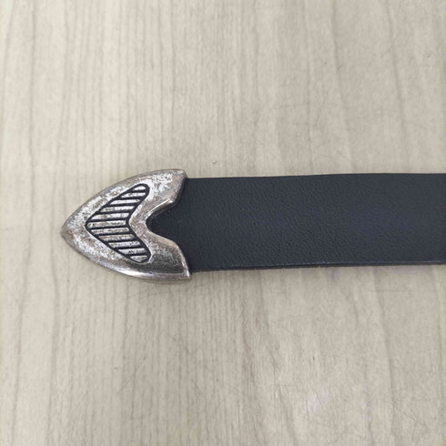 バックルデザインレザーベルト メンズ