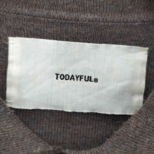 トゥデイフル TODAYFUL Highgauge Skipper Kint ハイゲージスキッパーニット ブラウン レディース FREE