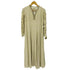 ヌキテパ NE QUITTEZ PAS Moss Rayon Zari Embroidery Panel Dress レディース JPN:M