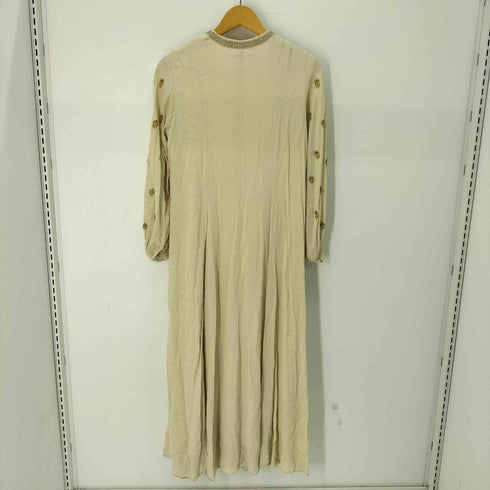 ヌキテパ NE QUITTEZ PAS Moss Rayon Zari Embroidery Panel Dress レディース JPN:M
