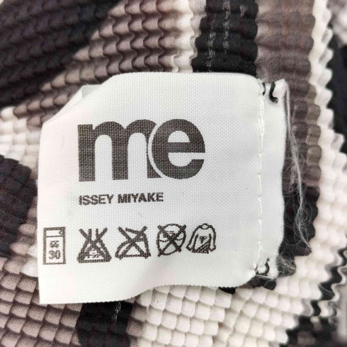 ミーイッセイミヤケ me ISSEY MIYAKE 02AW ボトルネック 総柄プリーツトップ レディース