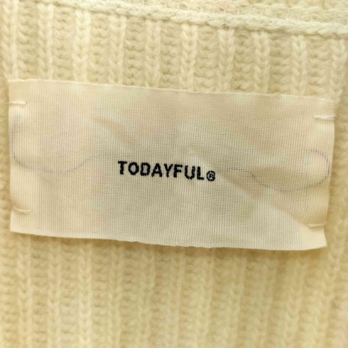 トゥデイフル TODAYFUL Washedwool Zip Knit ウォッシュドウールジップニット レディース FREE