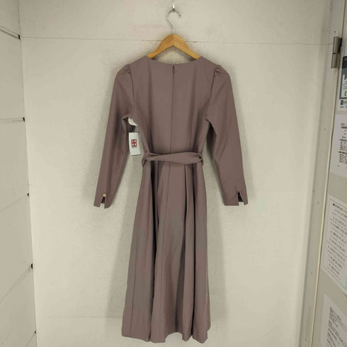 プロポーションバイボディードレッシング PROPORTION BODY DRESSING フロント釦タックフレア長袖ワンピース レディース S
