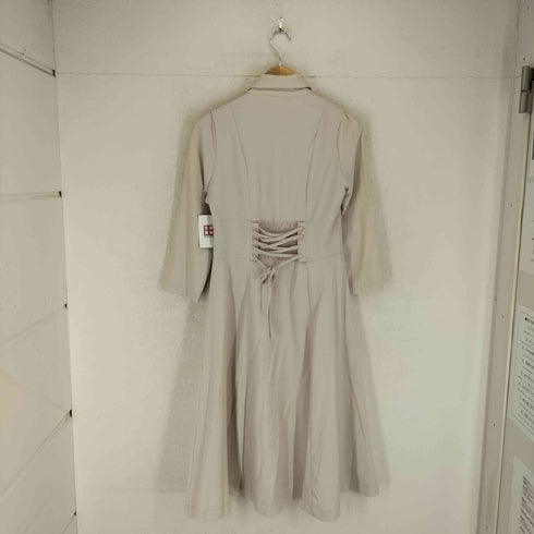 トッコクローゼット tocco closet ヨークレース切り替えバックレースアップシャツワンピース レディース M