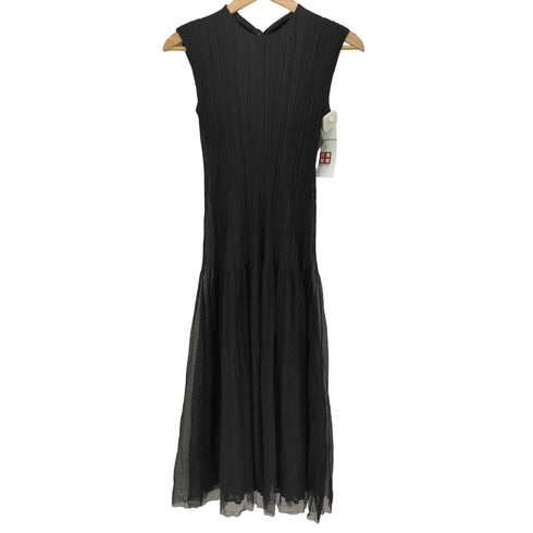 プリーツプリーズイッセイミヤケ PLEATS PLEASE ISSEY MIYAKE 14SS シアーデザイン ノースリーブ プリーツワンピース レディース JPN:2