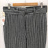 40S HALLES-VILLETTE 鉄製シンチバック MAGASIN DE COSTUMES サスペンダー ボタン ウール ストライプ ワーク パンツ メンズ 56