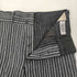 40S HALLES-VILLETTE 鉄製シンチバック MAGASIN DE COSTUMES サスペンダー ボタン ウール ストライプ ワーク パンツ メンズ 56