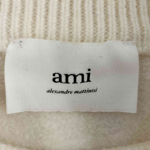 アミアレクサンドルマテュッシ AMI ALEXANDRE MATTIUSSI アミ ドゥ クール ロゴ刺繍クルーネックニットセーター レディース FREE