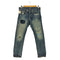 デニムアンドサプライラルフローレン DENIM&SUPPLY RALPH LAUREN SLIM ステッチ ダメージ加工 パッチワーク ストレートデニム メンズ 31/30