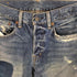 デニムアンドサプライラルフローレン DENIM&SUPPLY RALPH LAUREN SLIM ステッチ ダメージ加工 パッチワーク ストレートデニム メンズ 31/30