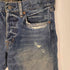 デニムアンドサプライラルフローレン DENIM&SUPPLY RALPH LAUREN SLIM ステッチ ダメージ加工 パッチワーク ストレートデニム メンズ 31/30