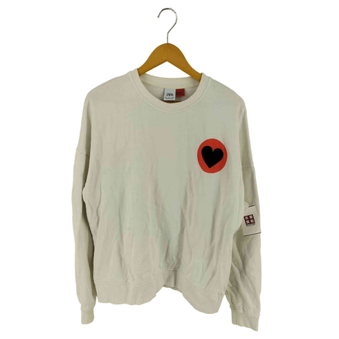 ザラ ZARA MARCO OGGIAN コラボ フロッキープリントスウェット メンズ L