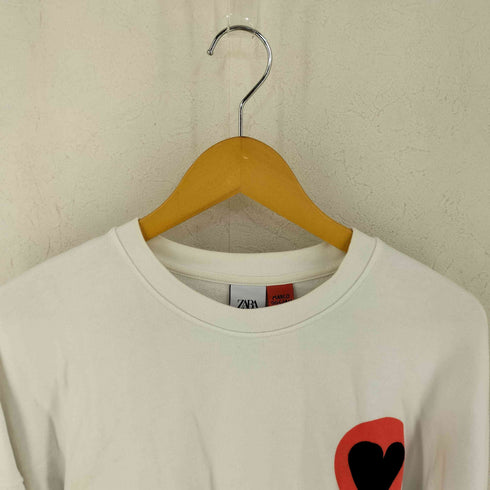 ザラ ZARA MARCO OGGIAN コラボ フロッキープリントスウェット メンズ L