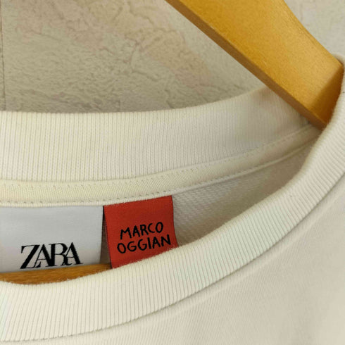 ザラ ZARA MARCO OGGIAN コラボ フロッキープリントスウェット メンズ L