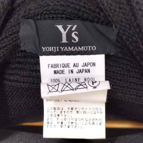 ワイズ Ys 変形 ウールニット カーディガン メンズ