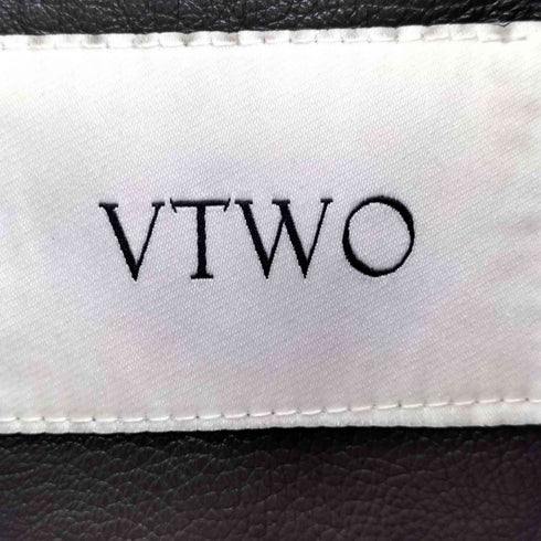 VTWO フェイクレザーブルゾン フード メンズ import:L