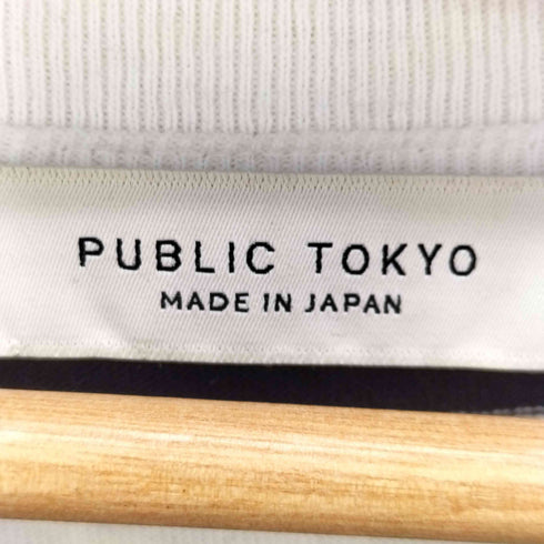 パブリックトウキョウ PUBLIC TOKYO ボーダー カットソー ロンT ボックスシルエット メンズ JPN:2