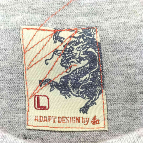 Adapt Design by 和 Japanese pattern 虎 和柄 クルーネックカットソー メンズ JPN:L