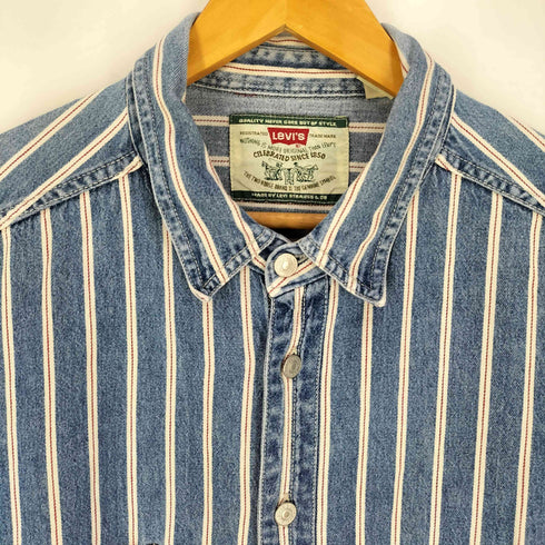 リーバイス Levis 韓国製 ストライプ ワークシャツ メンズ import:XL