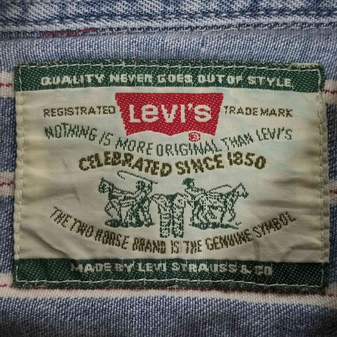 リーバイス Levis 韓国製 ストライプ ワークシャツ メンズ import:XL