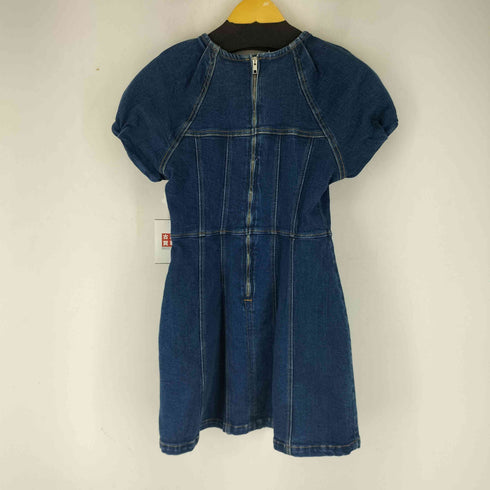 ザラ ZARA バルーンスリーブ デニムミニワンピース レディース import:S