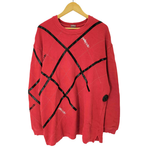 ペレペレ pelle pelle レザーテープ リブカットソー メンズ import:XL
