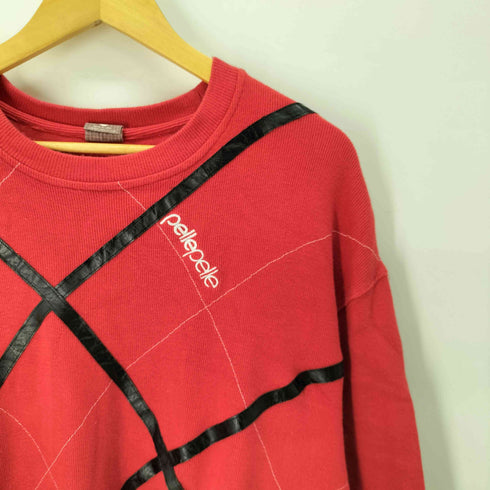 ペレペレ pelle pelle レザーテープ リブカットソー メンズ import:XL