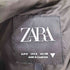 ザラ ZARA ショート オーバーサイズ フェイクレザー トレンチコート レディース import:S