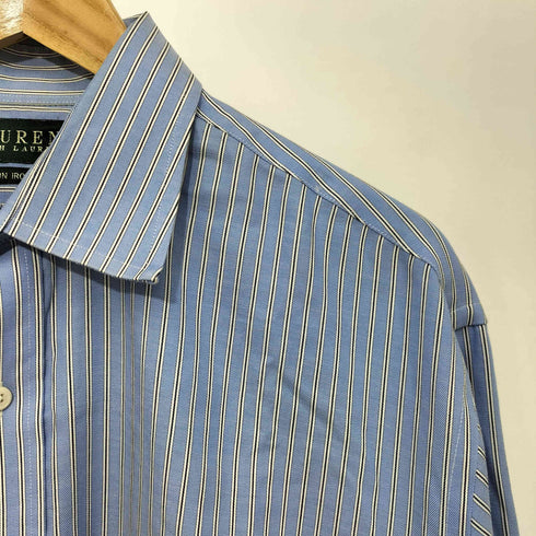 ローレンラルフローレン LAUREN RALPH LAUREN NON IRON レギュラーカラー ストライプ L/S シャツ メンズ 32/33